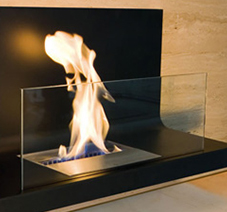 4.3 fireplace glass