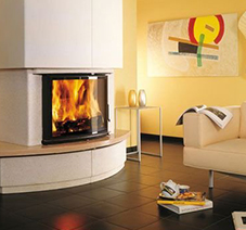 4.2 hot bending fireplace glass